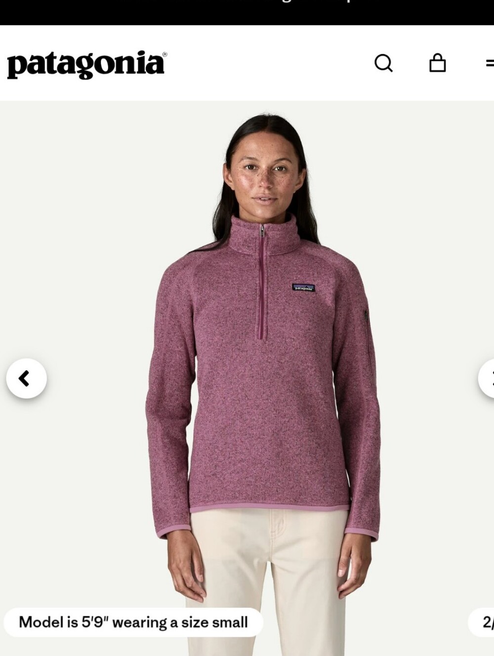 Patagonia Better Sweater Quarter Zip Pullover